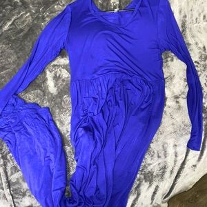 Trotar blue dress with pockets